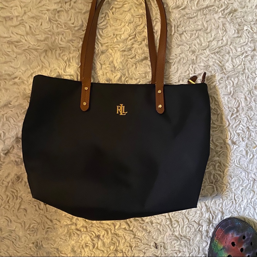 Ralph Lauren black tote bag